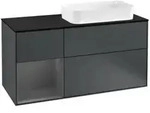 V&B Waschtischunterschrank Finion 120cm, Pl b m, Rg l A m, md bl. m Lac