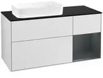 V&B Waschtischunterschrank Finion 120x60 cm, Rg re md bl. m Lac, wh. m Lac