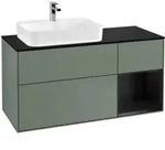 V&B Waschtischunterschrank Finion 120cm, Pl b m, Rg r b m Lac, Oli. m Lac