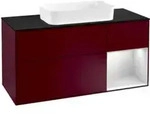 V&B Waschtischunterschrank Finion 120cm, Pl bla m, Reg re wh. m Lac, Peo m