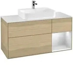 V&B Waschtischunterschrank Finion 120cm, Pl w m, Reg re wh. m Lac, Oa ven