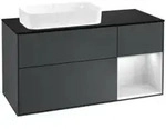 V&B Waschtischunterschrank Finion 120cm, Pl b m, Rg r w m La, md bl. m Lac