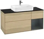 V&B Waschtischunterschrank Finion 120cm, Pl b m, Rg r md bl. m Lac, Oa ven