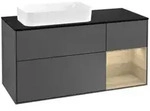 V&B Waschtischunterschrank Finion 120cm, Pl b m, Reg re Oa ven, Anthrac. m