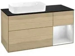V&B Waschtischunterschrank Finion 120cm, Pl b m, Reg re wh. m Lac, Oa ven