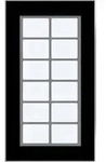 LCN Glas-Tastenfeld GT12B schwarz 12 Tasten