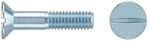 ISO 2009 Senkkopfschraube M5x8 Messing blank Schlitz