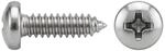ISO 7049 Form C Linsenkopf-Blechschraube VG 5,5x45 Edelstahl A2 blank PH
