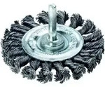 LESSMANN Schaft-Rundb&uuml;rste gezopft INOX-Draht 0,50 mm, Typ: 75X10