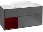 V&B Waschtischunterschrank Finion 120cm, Pl wh. m, Reg li Peo, Anthrac. m