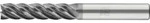 PFERD TOOLS VHM-Fr&auml;ser &Oslash;6mm, 5 Schneiden, mit Spanteiler, 4xDC, Radius 0,5mm,...
