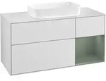 V&B Waschtischunterschrank Finion 120cm, Pl w m, Rg r Ol m Lac, wh. m Lac