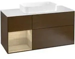 V&B Waschtischunterschrank Finion 120cm, Pl wh. m, Reg li Oa ven, wal ven