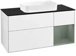 V&B Waschtischunterschrank Finion 120x60 cm, Rg re Oli. m Lac, glo wh. Lac
