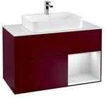 V&B Waschtischunterschrank Finion 100, Pl wh. m, Reg re wh. m Lac, Peo m ;...