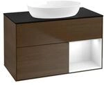 V&B Waschtischunterschrank Finion 100, Pl bla m, Reg glo wh. Lac, wal ven ;...