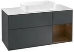 V&B Waschtischunterschrank Finion 120cm, Pl w m, Rg r wal ven, md b m Lac