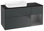 V&B Waschtischunterschrank Finion 120x60 cm, Rg r Anthrac. m, md bl. m Lac