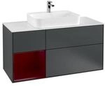V&B Waschtischunterschrank Finion 120cm, Pl w m, Reg li Peo, md bl. m Lac