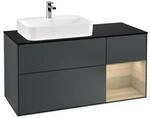 V&B Waschtischunterschrank Finion 120cm, Pl b m, Rg r Oa ven, md bl. m Lac