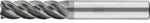 PFERD TOOLS VHM-Fr&auml;ser &Oslash;6mm, 5 Schneiden, mit Spanteiler, 3xDC, Radius 0,5mm,...