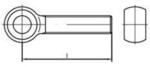 DIN 444 Form LB Augenschraube VG M16x200 Stahl 4.6 galvanisch verzinkt