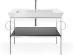 Duravit Waschtisch-Konsole White Tulip 98,4x45cm, gra g, Me, 2 HTH, bodensteh.