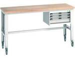 Bott Werkbank cubio 3 Schubladen Multiplex h&ouml;henverstellbar 2000 x 750 mm RAL...