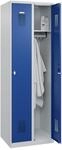 C+P Spind Basis PLUS, 2 Abteile, 1850x600x500mm, 7035/5010 ; C + P M&ouml;belsysteme