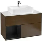 V&B Waschtischunterschrank Finion 100, Pl bla m, Reg li bla m Lac, wal ven