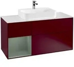 V&B Waschtischunterschrank Finion 120cm, Pl w m, Reg li Oli. m Lac, Peo m