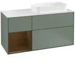 V&B Waschtischunterschrank Finion 120cm, Pl w m, Rg li wal ven, Oli. m Lac