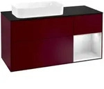 V&B Waschtischunterschrank Finion 120cm, Pl bla m, Reg re wh. m Lac, Peo m