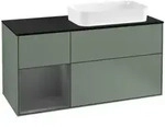 V&B Waschtischunterschrank Finion 120cm, Pl b m, Rg l A m, Oli. m Lac