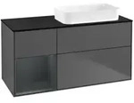 V&B Waschtischunterschrank Finion 120x60 cm, Rg l md bl. m Lac, Anthrac. m