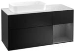 V&B Waschtischunterschrank Finion 120cm, Pl w m, Rg r A m, bla m Lac