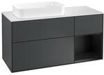 V&B Waschtischunterschrank Finion 120cm, Pl w m, Rg r b m La, md bl. m Lac