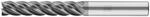 PFERD TOOLS VHM-Fr&auml;ser &Oslash;6mm, 5 Schneiden, mit Spanteiler, 5xDC, Radius 0,5mm,...
