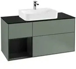 V&B Waschtischunterschrank Finion 120cm, Pl b m, Rg l b m Lac, Oli. m Lac