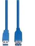 e+p USB3.0 Verl&auml;ngerung AA 3m blau