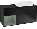V&B Waschtischunterschrank Finion 120cm, Pl b m, Rg l Ol m Lac, bla m Lac