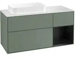 V&B Waschtischunterschrank Finion 120cm, Pl w m, Rg r b m Lac, Oli. m Lac