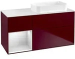 V&B Waschtischunterschrank Finion 120x60 cm, Reg li wh. m Lac, Peony Matt