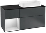 V&B Waschtischunterschrank Finion 120cm, Pl b m, Rg l w m La, md bl. m Lac
