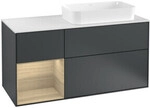 V&B Waschtischunterschrank Finion 120cm, Pl w m, Rg l Oa ven, md bl. m Lac