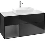 V&B Waschtischunterschrank Finion 120cm, Pl w m, Rg A m Lac, bla m Lac