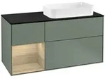 V&B Waschtischunterschrank Finion 120cm, Pl b m, Reg li Oa ven, Oli. m Lac