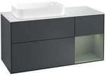 V&B Waschtischunterschrank Finion 120cm, Pl w m, Rg r Ol m La, md b m Lac