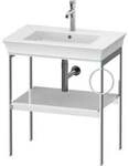 Duravit Waschtisch-Konsole White Tulip 68,4x45cm, Me, bo, Handtuchhalter re, we...
