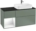 V&B Waschtischunterschrank Finion 120cm, Pl b m, Rg l g w Lac, Oli. m Lac